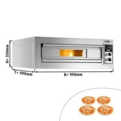Elektro Pizzaofen - 4x 33cm - Manuell