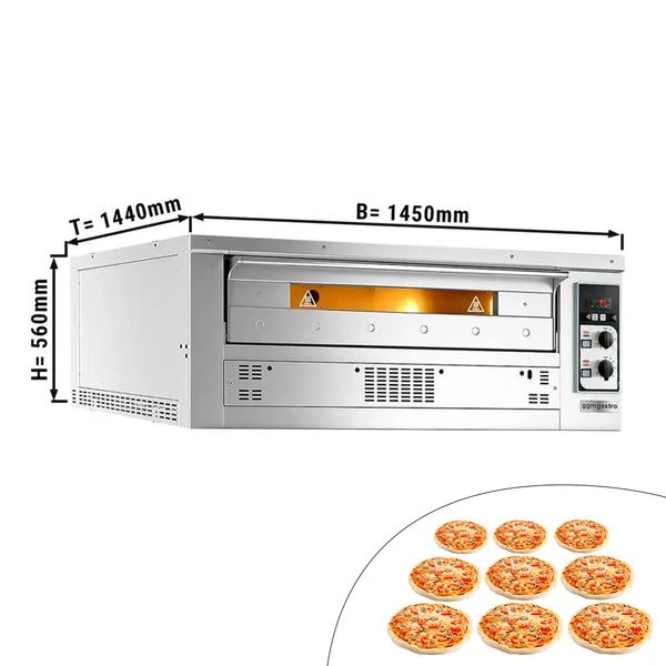 Gas Pizzaofen - 9x 33cm - Manuell 3 Gas Pizzaofen - 9x 33cm - Manuell