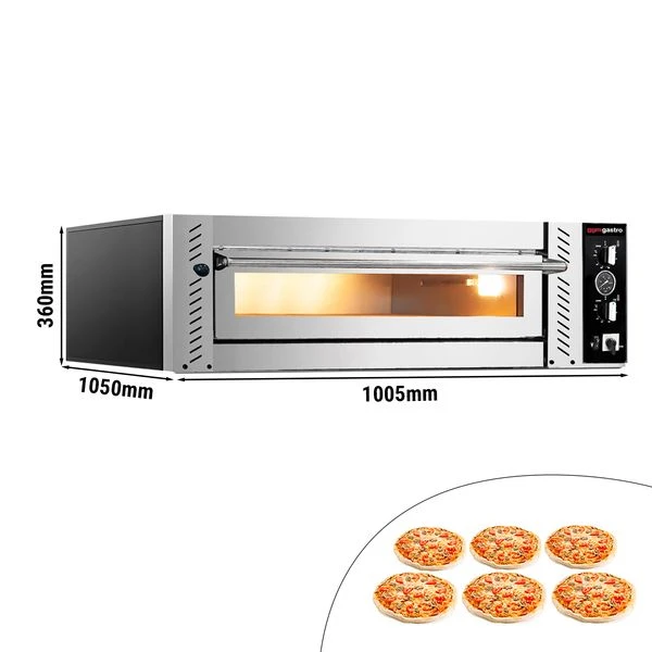 Elektro Pizzaofen - 6x 30cm (Tief) - Manuell 3 Elektro Pizzaofen - 6x 30cm (Tief) - Manuell