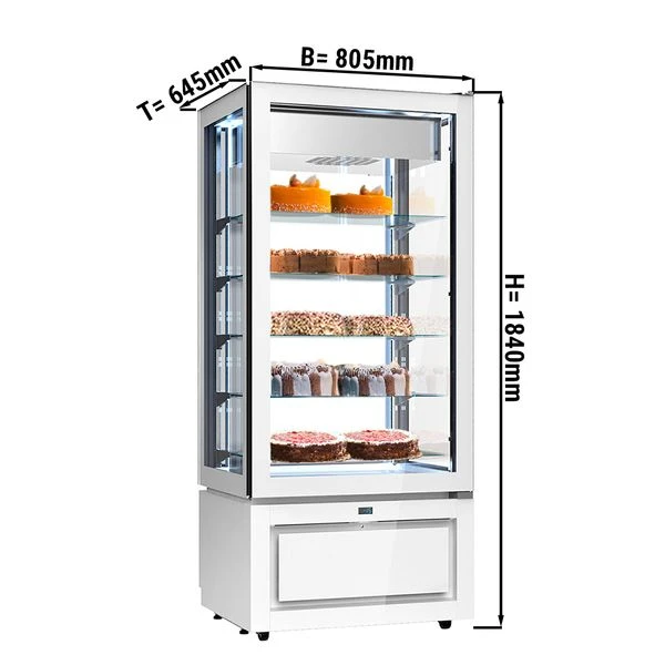 Panorama-Tiefkühlvitrine - 457 Liter - 800mm - Mit LED-Beleuchtung & 5 Ablagen 4 Panorama-Tiefkühlvitrine - 457 Liter - 800mm - Mit LED-Beleuchtung & 5 Ablagen – Bild 2