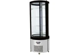 Panoramavitrine - 360 Liter - 680mm - Mit LED-Beleuchtung & 4 Ablagen