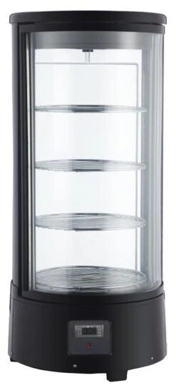 Panoramavitrine - 68 Liter - 420mm - Mit LED-Beleuchtung & 4 Ablagen