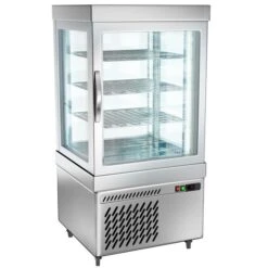 Panorama-Tiefkühlvitrine - 230 Liter - 670mm - Mit LED-Beleuchtung & 3 Ablagen