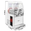 Slush-Maschine - 2x 10 Liter - 670 Watt - Weiß -Beste Küchengeräte Geschäfte SMRM20 masse2 1b1c