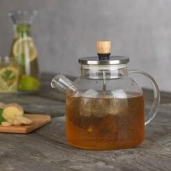 BEEM Teekanne Aus Glas - Mit Siebeinsatz - 1,5 Liter -Beste Küchengeräte Geschäfte TKGSBE15 14 301c
