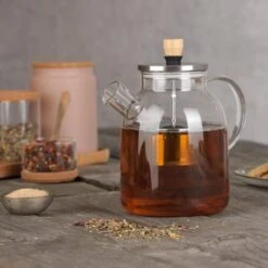 BEEM Teekanne Aus Glas - Mit Siebeinsatz - 1 Liter -Beste Küchengeräte Geschäfte TKGSBE1 13 ef26