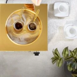 Türkischer Mokkakocher (Közde Türk Kahvesi) - Inkl. Sand -Beste Küchengeräte Geschäfte TKKSRM detail inuse 5a21