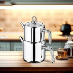 Teekanne Set - Edelstahl -Beste Küchengeräte Geschäfte TKOM room 747b