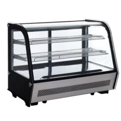 Tisch-Kühlvitrine - 120 Liter - 690mm - Mit LED-Beleuchtung & 2 Ablagen