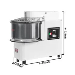 Teigknetmaschine - 42 Liter / 38 Kg - 2 Geschwindigkeiten - Kessel Abnehmbar Und Rührwerk Aufklappbar -Beste Küchengeräte Geschäfte TMP42 KA masse b551