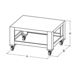 Untergestell Für Pizzaöfen - PEZ630G -Beste Küchengeräte Geschäfte UEZ1G 04 3952