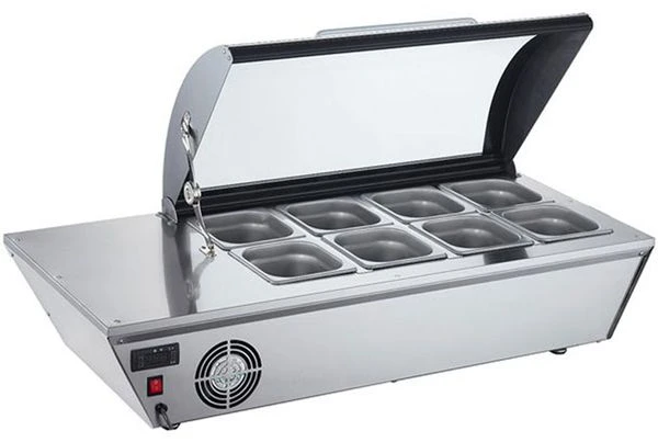 Tisch-Kühlvitrine / Aufsatzvitrine - 67 Liter - 1030mm - Für 8x GN 1/6 Oder 4x GN 1/3 3 Tisch-Kühlvitrine / Aufsatzvitrine - 67 Liter - 1030mm - Für 8x GN 1/6 Oder 4x GN 1/3