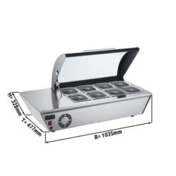 Tisch-Kühlvitrine / Aufsatzvitrine - 67 Liter - 1030mm - Für 8x GN 1/6 Oder 4x GN 1/3 7 Tisch-Kühlvitrine / Aufsatzvitrine - 67 Liter - 1030mm - Für 8x GN 1/6 Oder 4x GN 1/3 -Beste Küchengeräte Geschäfte VDNR1043 masse 0af0