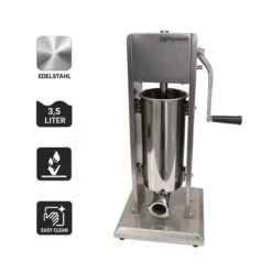 Manueller Wurstfüller - 3 Liter - Edelstahl -Beste Küchengeräte Geschäfte WFMFC3 icons 02ca