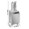 Hydraulischer Wurstfüller - 26 Liter - 1,1 KW - Edelstahl -Beste Küchengeräte Geschäfte WFMHB26 0 3ca5