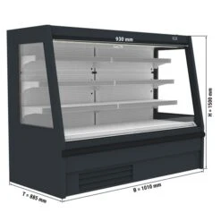 Wandkühlregal - 1018mm - 487 Liter - Mit Beleuchtung & 3 Ablagen -Beste Küchengeräte Geschäfte WKI981S masse 78e4