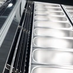 Eistheke - 1200mm - Mit LED-Beleuchtung - Für 12x 5l Oder 8x 7l Behäter -Beste Küchengeräte Geschäfte etc171w 03 5559