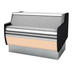 Kassentisch - 1310mm - Mit LED-Beleuchtung - Standard Mit Frontblende Schwarz -Beste Küchengeräte Geschäfte kai129 beige 074c