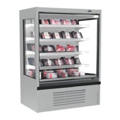 Wandkühlregal - 1250mm - Mit LED-Beleuchtung & 4 Ablagen