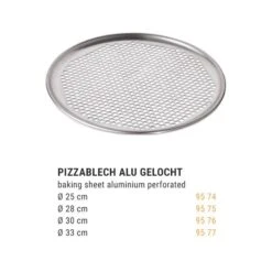 Pizzascheibe Aus Aluminium - Gelocht - Ø 25 Cm 8 Pizzascheibe Aus Aluminium - Gelocht - Ø 25 Cm -Beste Küchengeräte Geschäfte pizzablech 3768