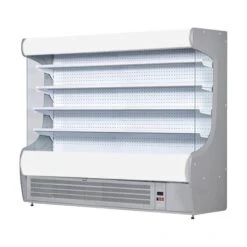 Wandkühlregal - 2520mm - Mit Beleuchtung & 4 Ablagen